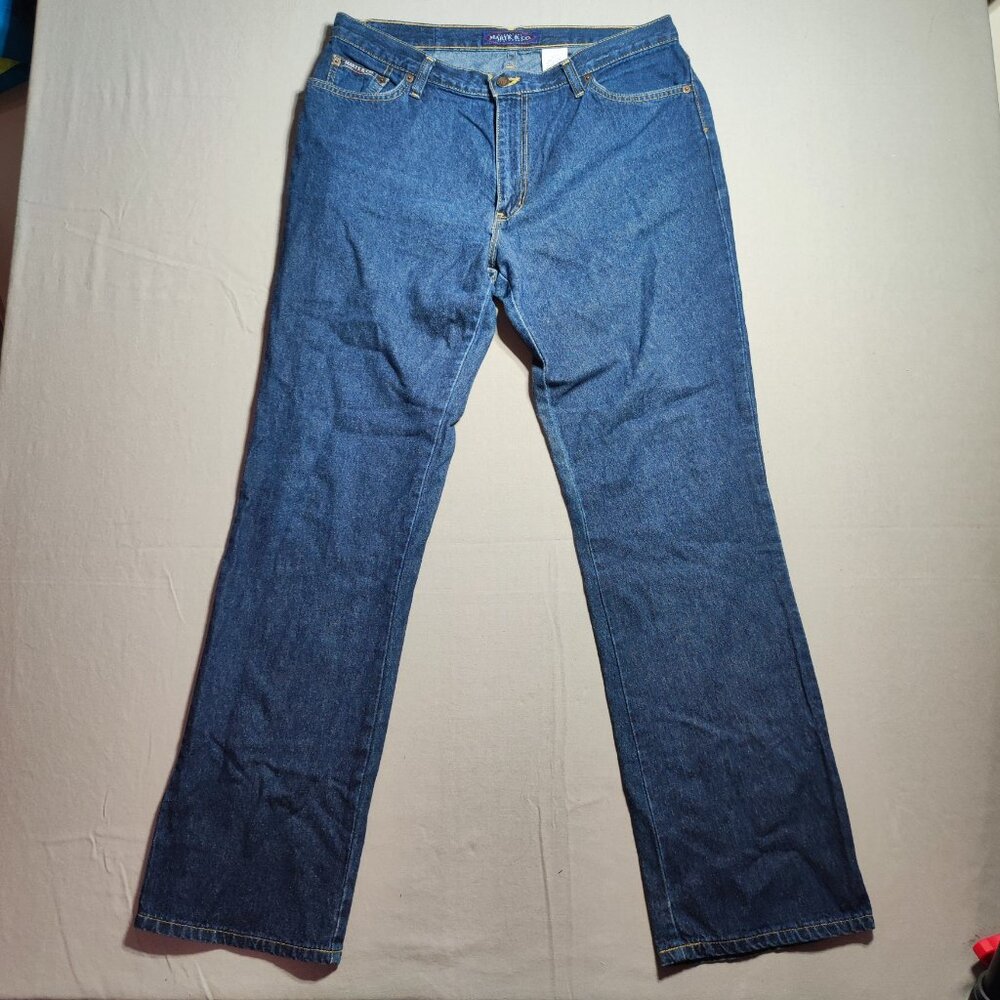 Vintage Maryk & Co. jeans men's size 34 R denim blue straight leg